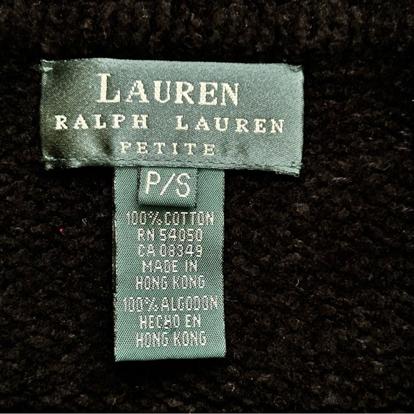 Ralph Lauren Petite Quarter Zip Sweater - Picture 3 of 6